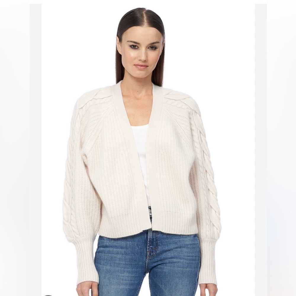 360 CASHMERE MIKA SWEATER In CHALK NEW WITH TAGS!